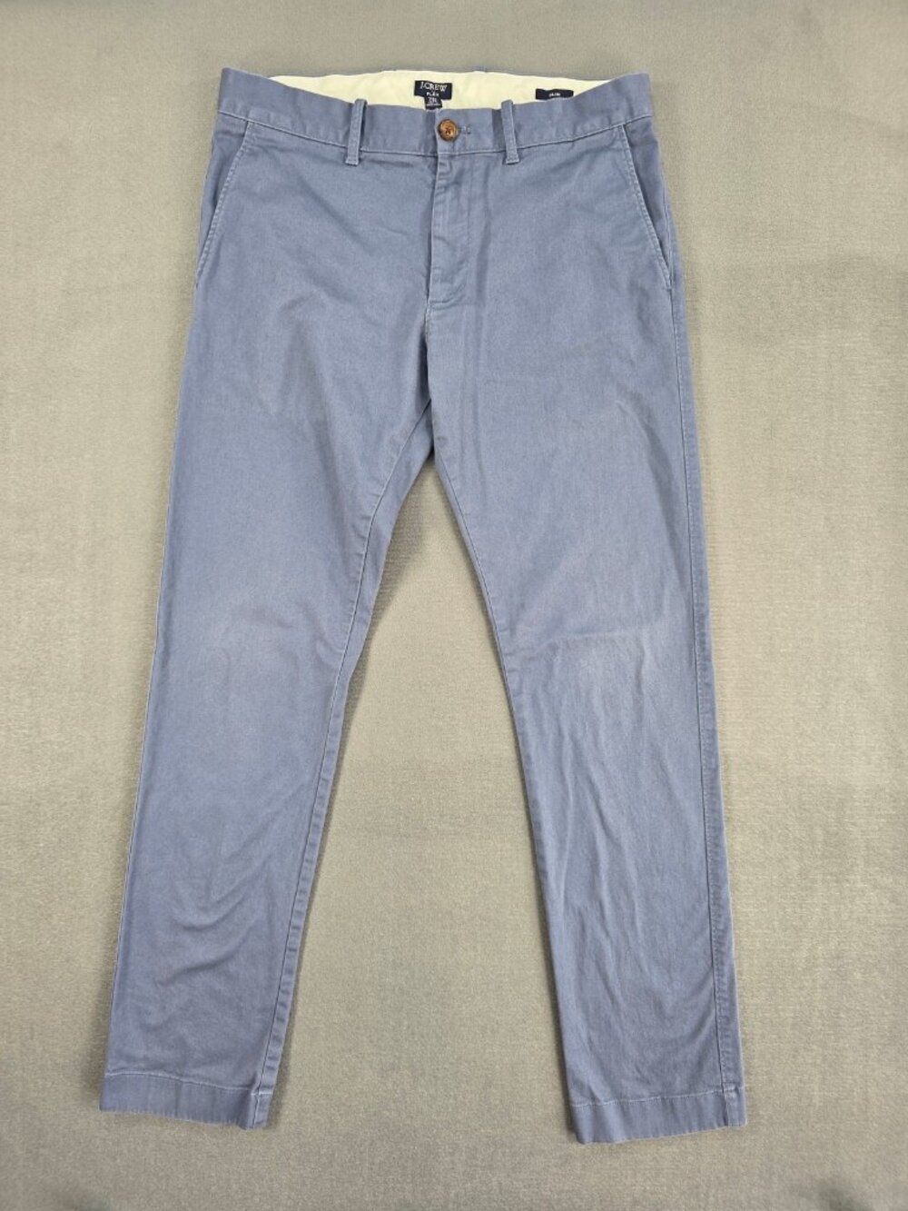 J. Crew Flex Men's Slim Chino Pants 31x32 Light Blue Stretch